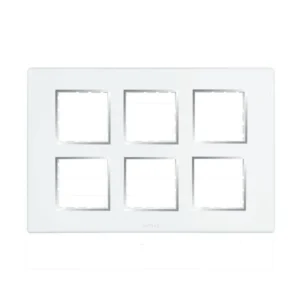 Havells Fabio Frameio Chrome Bezel Modular Combined Sheet 12M White
