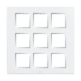 Havells Fabio Frameio Chrome Bezel Modular Combined Sheet 18M White
