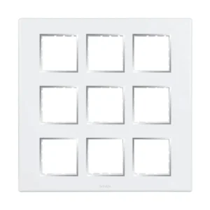 Havells Fabio Frameio Chrome Bezel Modular Combined Sheet 18M White