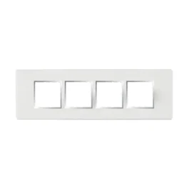 Havells Fabio Frameio Chrome Bezel Modular Combined Sheet 8M White