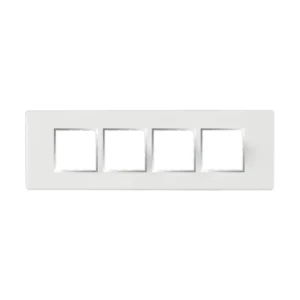Havells Fabio Frameio Chrome Bezel Modular Combined Sheet 8M White