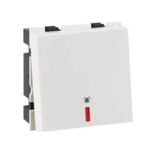 Havells Fabio 10A Mega Bell Push Switch With Indicator White