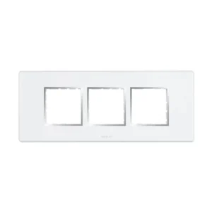Havells Fabio Frameio Chrome Bezel Modular Combined Sheet 6M White