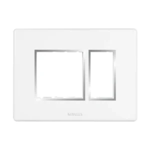 Havells Fabio Frameio Chrome Bezel Modular Combined Sheet 3M White