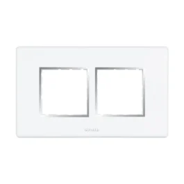 Havells Fabio Frameio Chrome Bezel Modular Combined Sheet 4M White