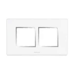 Havells Fabio Frameio Chrome Bezel Modular Combined Sheet 4M White