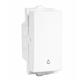 Havells Crabtree Verona One Way Bell Push Switch 6A White
