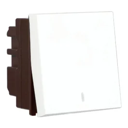 Havells Apogee Mega Bell Push Switch With Indicator 10A White