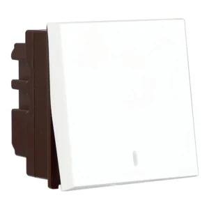 Havells Apogee Mega Bell Push Switch With Indicator 10A White