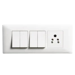 Havells Crabtree Athena Classic Modular Combined Plate 12M Chalk White
