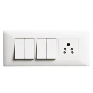 Havells Crabtree Athena Classic Modular Combined Plate 18M Chalk White