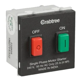 Havells Crabtree Signia Motor Starter 25A Grey