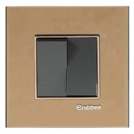 Havells Crabtree Signia Outer Plate Mirror Glass 18M Copper