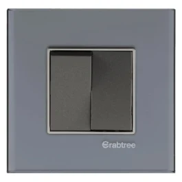 Havells Crabtree Signia Outer Plate Glass 6M Frosted Husky