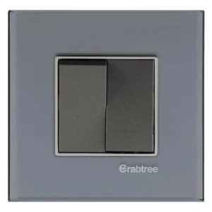 Havells Crabtree Signia Outer Plate Glass 2M Frosted Husky