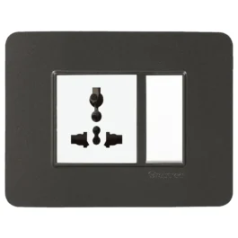 Havells Crabtree Signia Modular Combined Plate 18M Grey