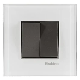 Havells Crabtree Signia Outer Plate Igloo Glass 6M White