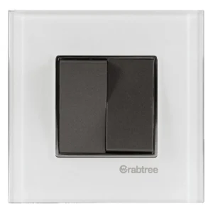 Havells Crabtree Signia Outer Plate Igloo Glass 6M White