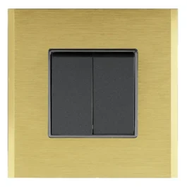 Havells Crabtree Signia Outer Plate Square 8M Gold Shimmer Metal