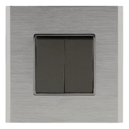 Havells Crabtree Signia Outer Plate 18M Sterling Silver Metal