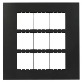 Havells Apogee Plastic Slim Modular Combined Plate 18M Black