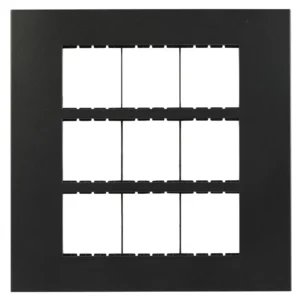 Havells Apogee Plastic Slim Modular Combined Plate 18M Black