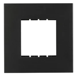 Havells Apogee Plastic Slim Modular Combined Plate 2M Black