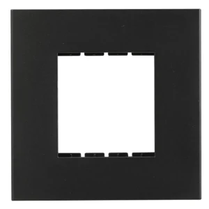 Havells Apogee Plastic Slim Modular Combined Plate 2M Black