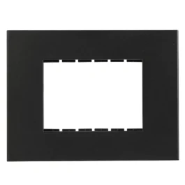 Havells Apogee Plastic Slim Modular Combined Plate 3M Black