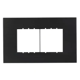 Havells Apogee Plastic Slim Modular Combined Plate 4M Black