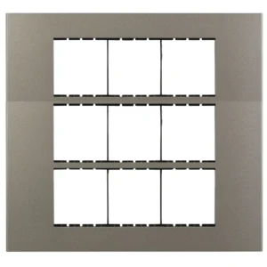 Havells Apogee Plastic Slim Modular Combined Plate 18M Grey