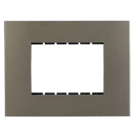 Havells Apogee Plastic Slim Modular Combined Plate 3M Grey