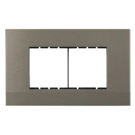 Havells Apogee Plastic Slim Modular Combined Plate 4M Grey