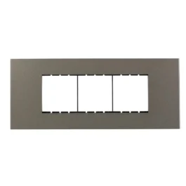 Havells Apogee Plastic Slim Modular Combined Plate 6M Grey