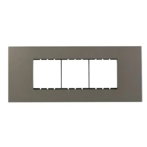 Havells Apogee Plastic Slim Modular Combined Plate 6M Grey