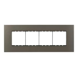 Havells Apogee Plastic Slim Modular Combined Plate Horizontal 8M Grey