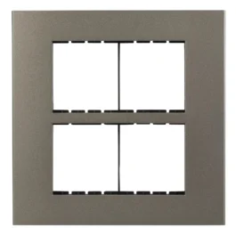 Havells Apogee Plastic Slim Modular Combined Plate 8M Grey