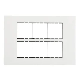 Havells Apogee Plastic Slim Modular Combined Plate 12M White