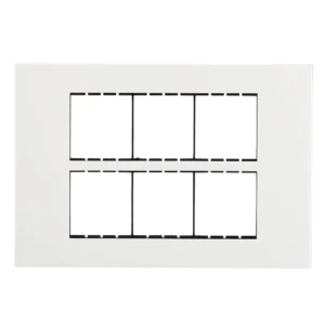 Havells Apogee Plastic Slim Modular Combined Plate 12M White