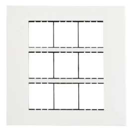 Havells Apogee Plastic Slim Modular Combined Plate 18M White