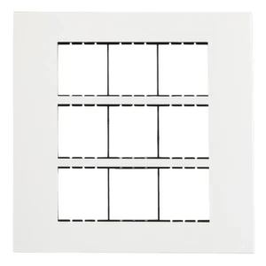 Havells Apogee Plastic Slim Modular Combined Plate 18M White