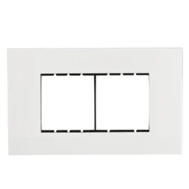 Havells Apogee Plastic Slim Modular Combined Plate 4M White