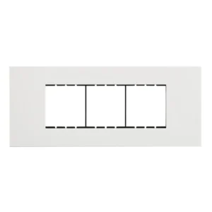 Havells Apogee Plastic Slim Modular Combined Plate 6M White