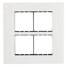Havells Apogee Plastic Slim Modular Combined Plate 8M White