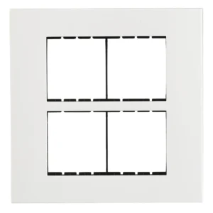 Havells Apogee Plastic Slim Modular Combined Plate 8M White