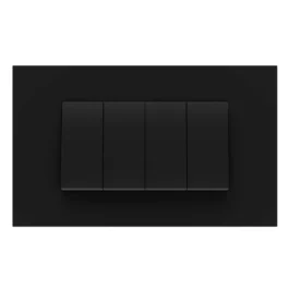 Havells Crabtree Apogee Outer Plate Glass 18M Edge Black
