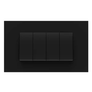 Havells Crabtree Apogee Outer Plate Glass Horizontal 8M Edge Black