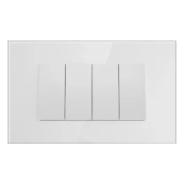 Havells Crabtree Apogee Outer Plate Glass 6M Pearl White