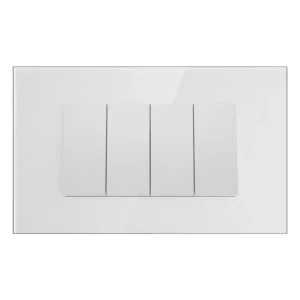 Havells Crabtree Apogee Outer Plate Glass 18M Pearl White