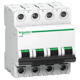 Schneider Acti9 MCB 4 Pole 10A C Curve 10K